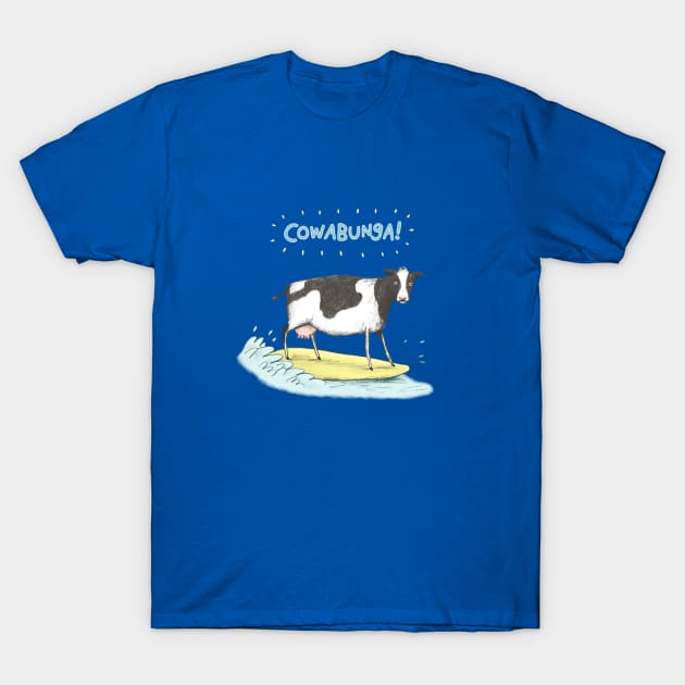 Cowabunga! T-Shirt by Sophie Corrigan